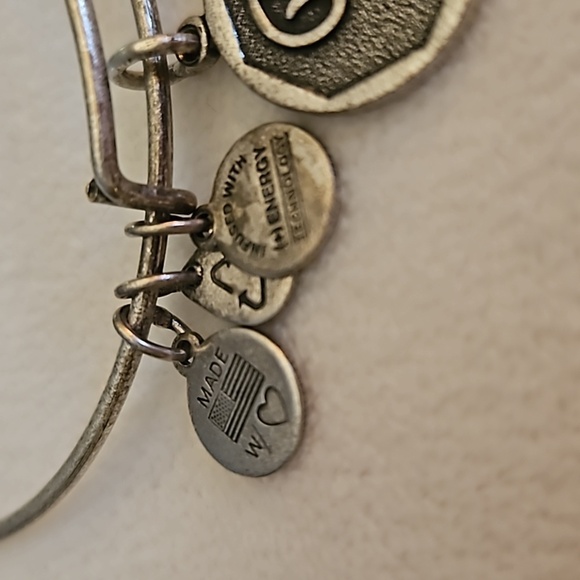3/$30 ALEX & ANI Initial R Charm Bangle Slider Bracelet - Picture 4 of 5